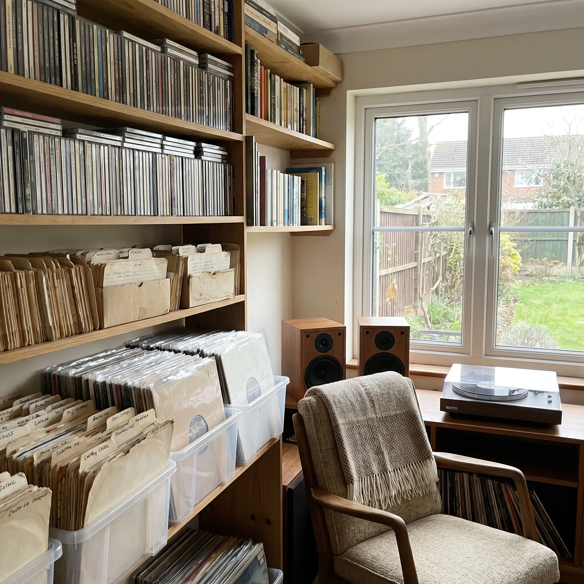 Rawdisc article fallback image with records, compact discs, and archival listening notes
